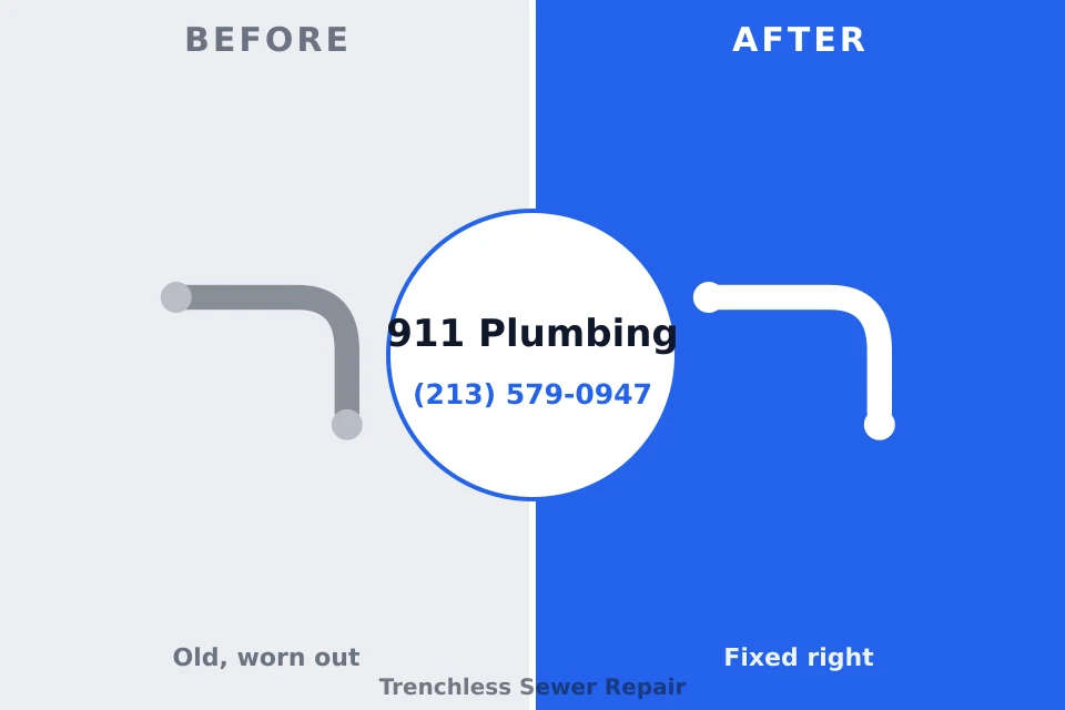 Before and after: plumbing company Houghton, NY
